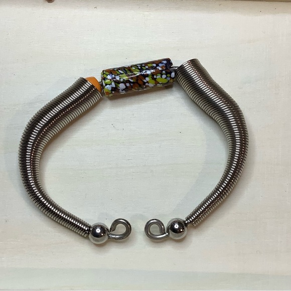 NEW UNIQUE vintage coiled / ceramic bracelet - Picture 2 of 4